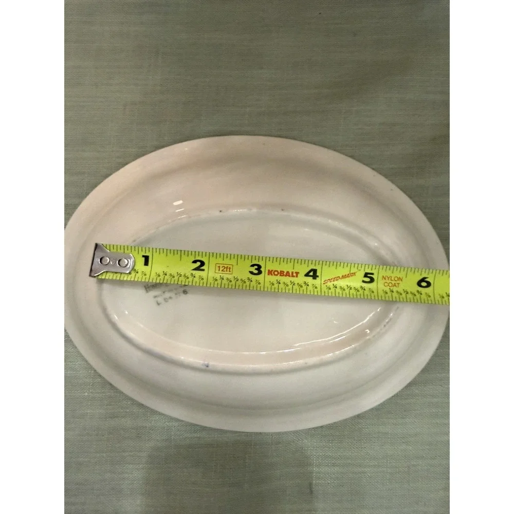 Vintage Homer Laughlin Blue Willow Oval Plate Platter USA L54N6 See Measurements